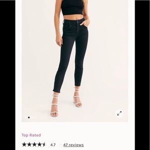 TOP RATED Free People 9” high rise skinny jeans